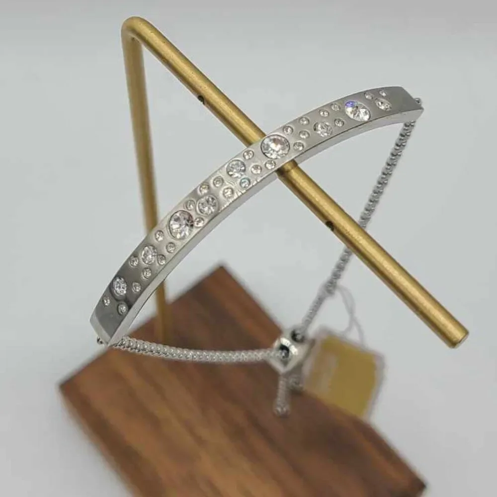 Michael Kors Modern Brilliance Silver Crystal Bracelet NWT!  NEW!